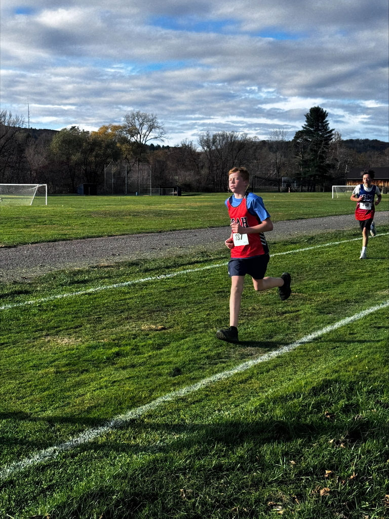 Cross country runner in action