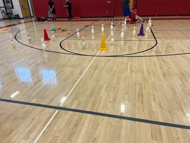 Game setup in the gym