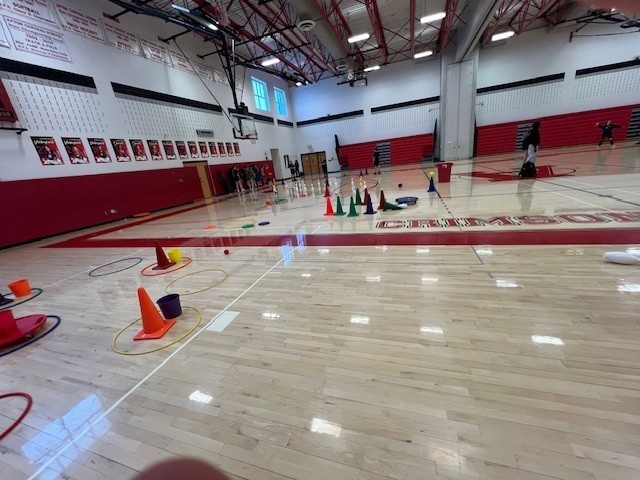 Game setup in the gym