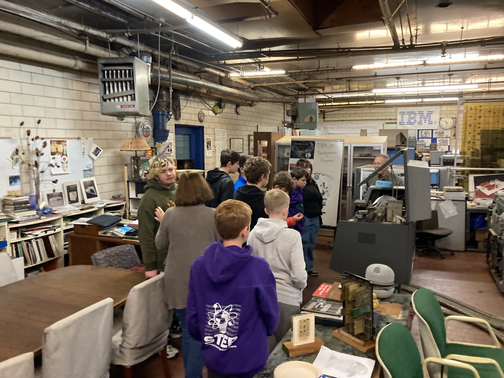 Students at Techworks museum