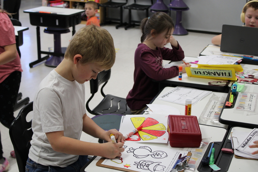 Afton students coloring