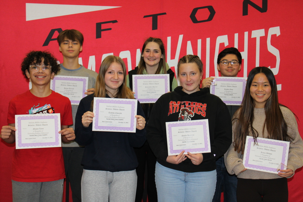 Scholar Athletes with Certificates