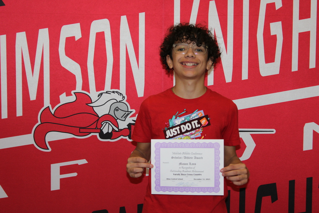 Scholar Athlete with certificate