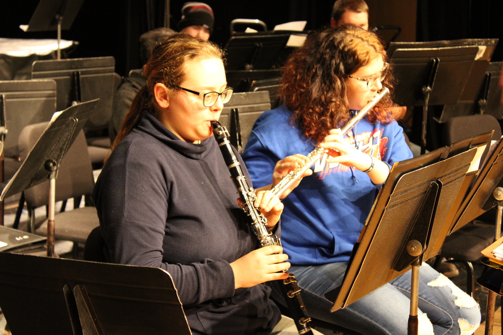 Students at rehersal