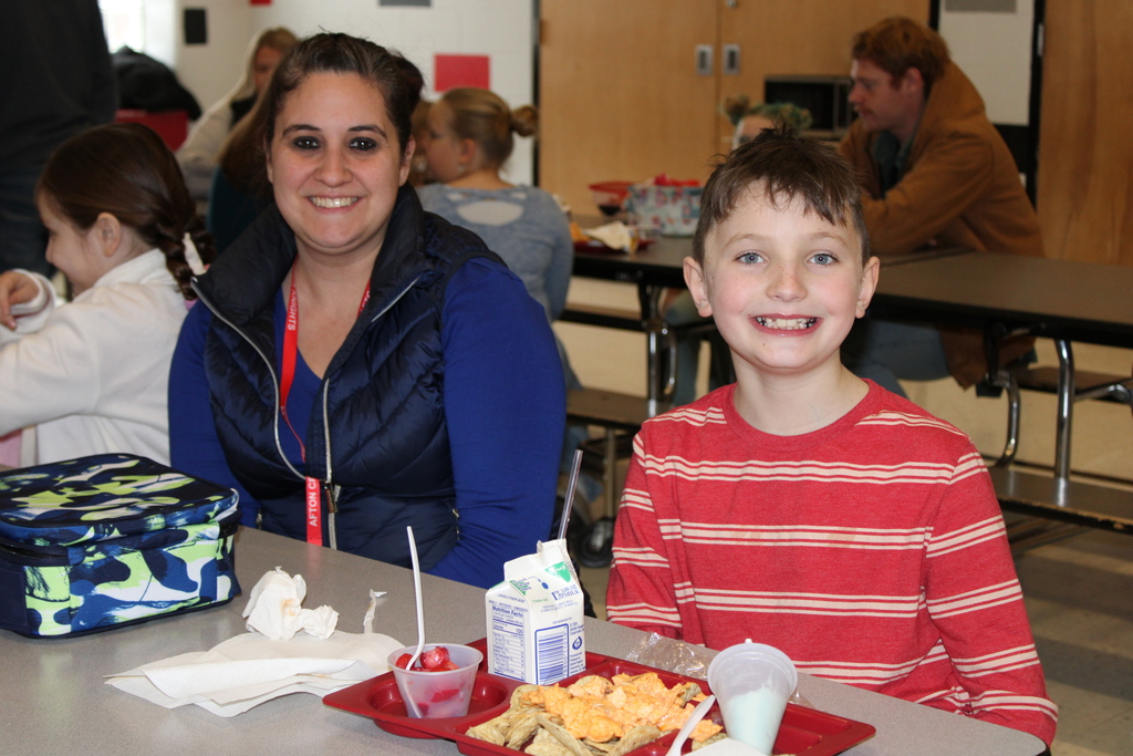 Student with parent for Very important person day