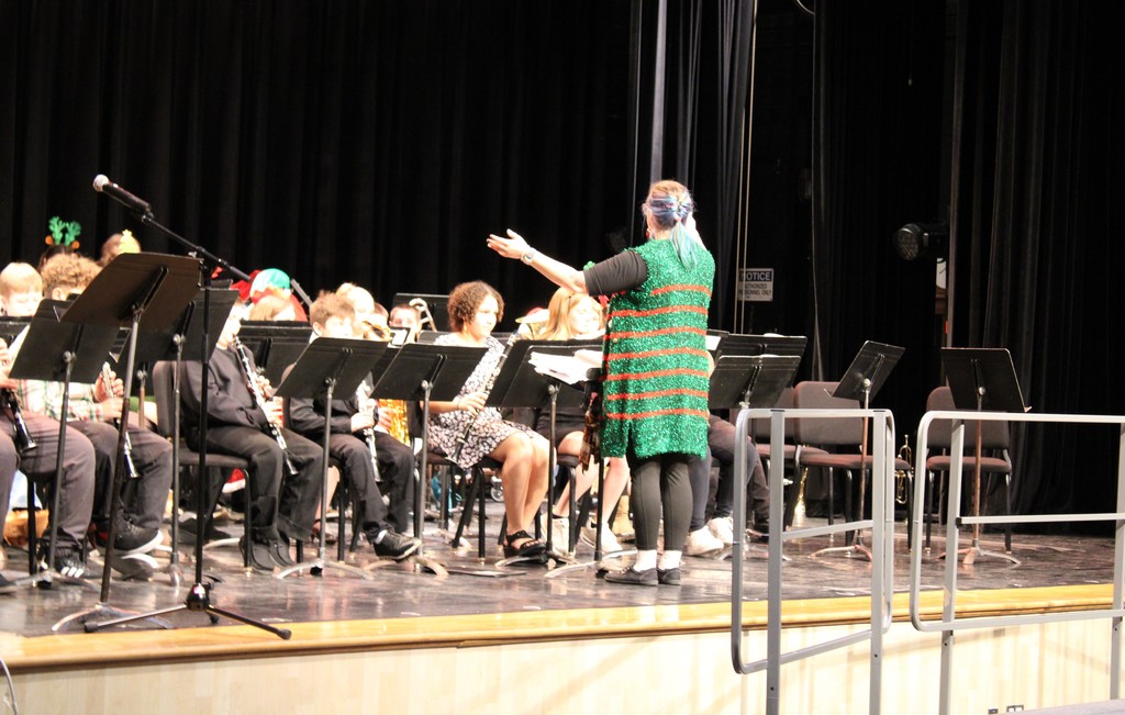 Afton students performing on stage