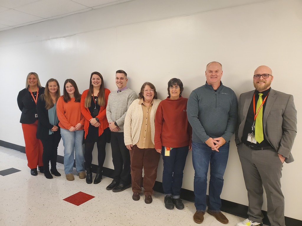 Photo of Ms. Kendra Smith with Administrators and Board