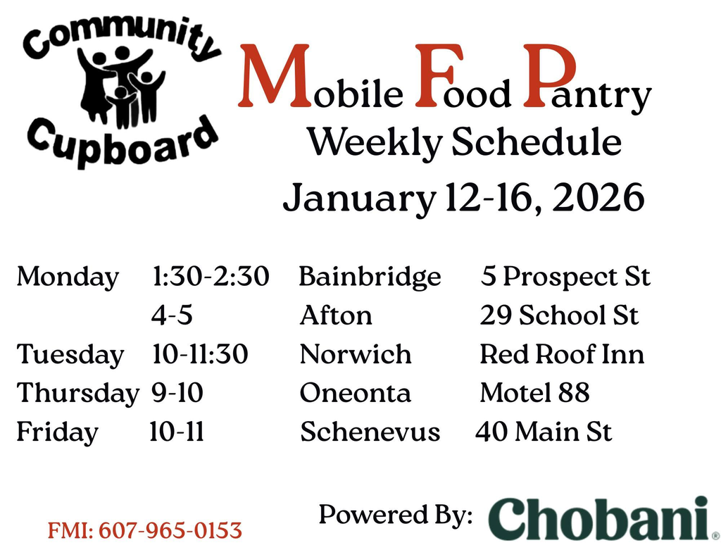 Food Pantry Schedule