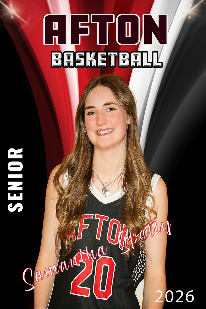 Afton Basketball senior photo