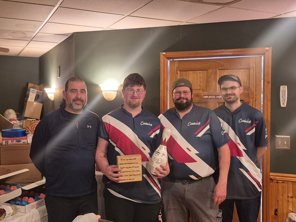 Bowling Senior Night Photo of Nicholas Farnham