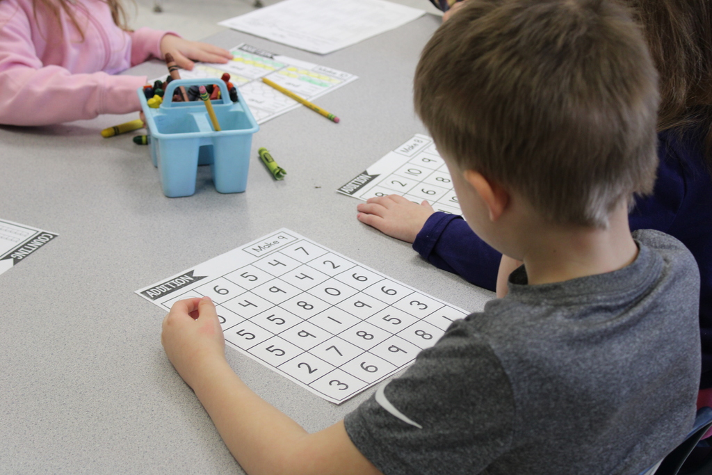 Student working on math problems