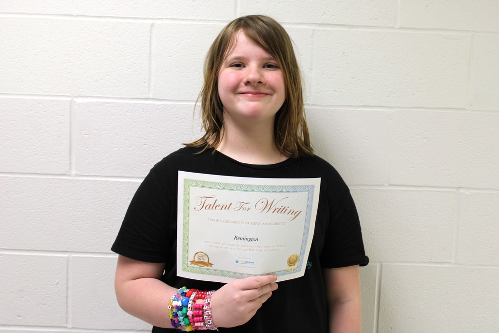 Afton student with award
