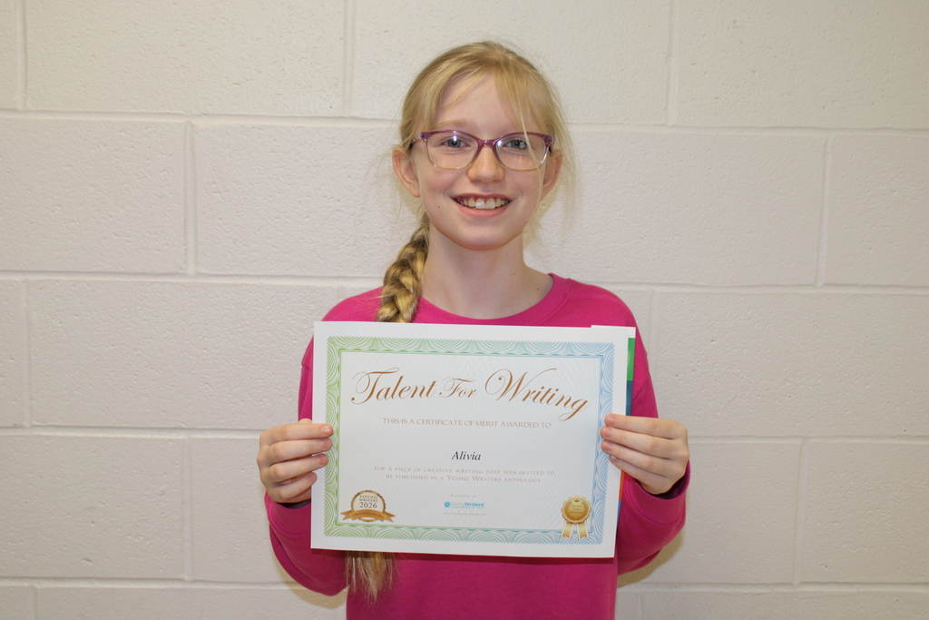 Afton student with award