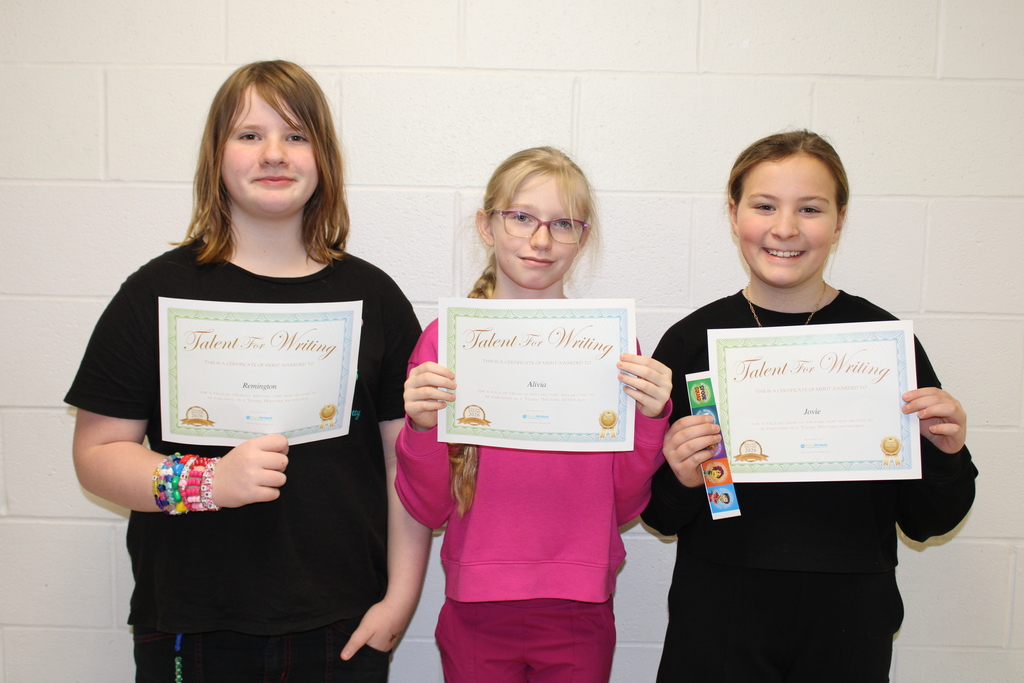 Afton students with awards