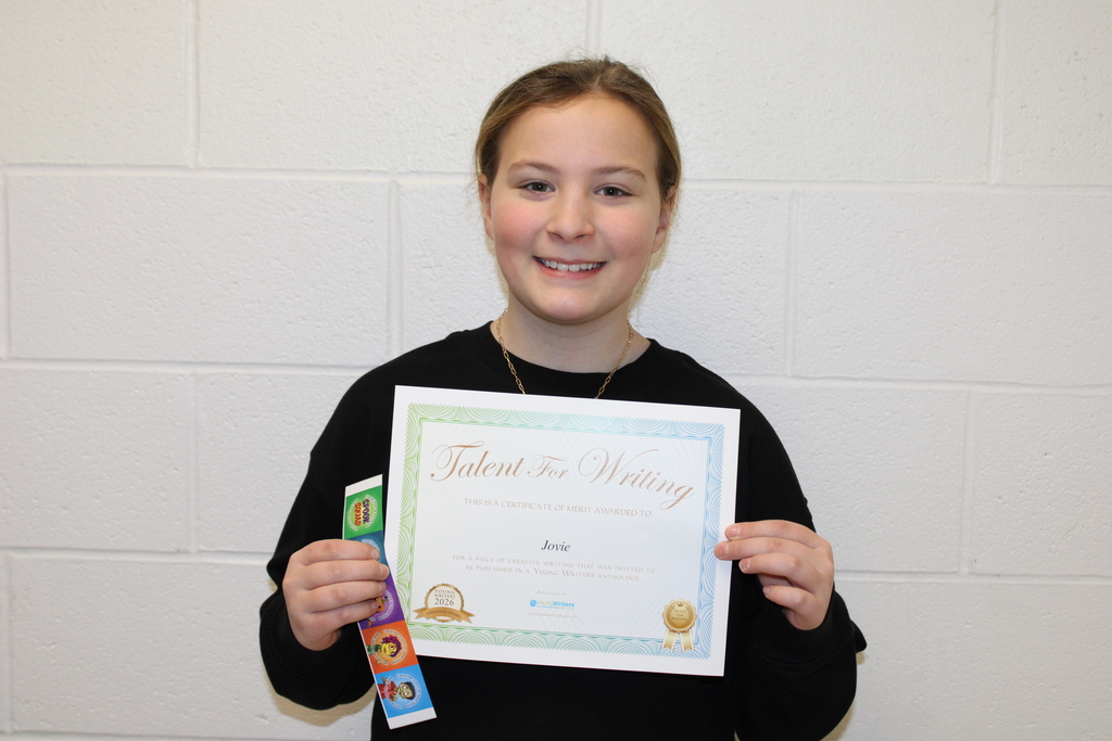 Afton student with award