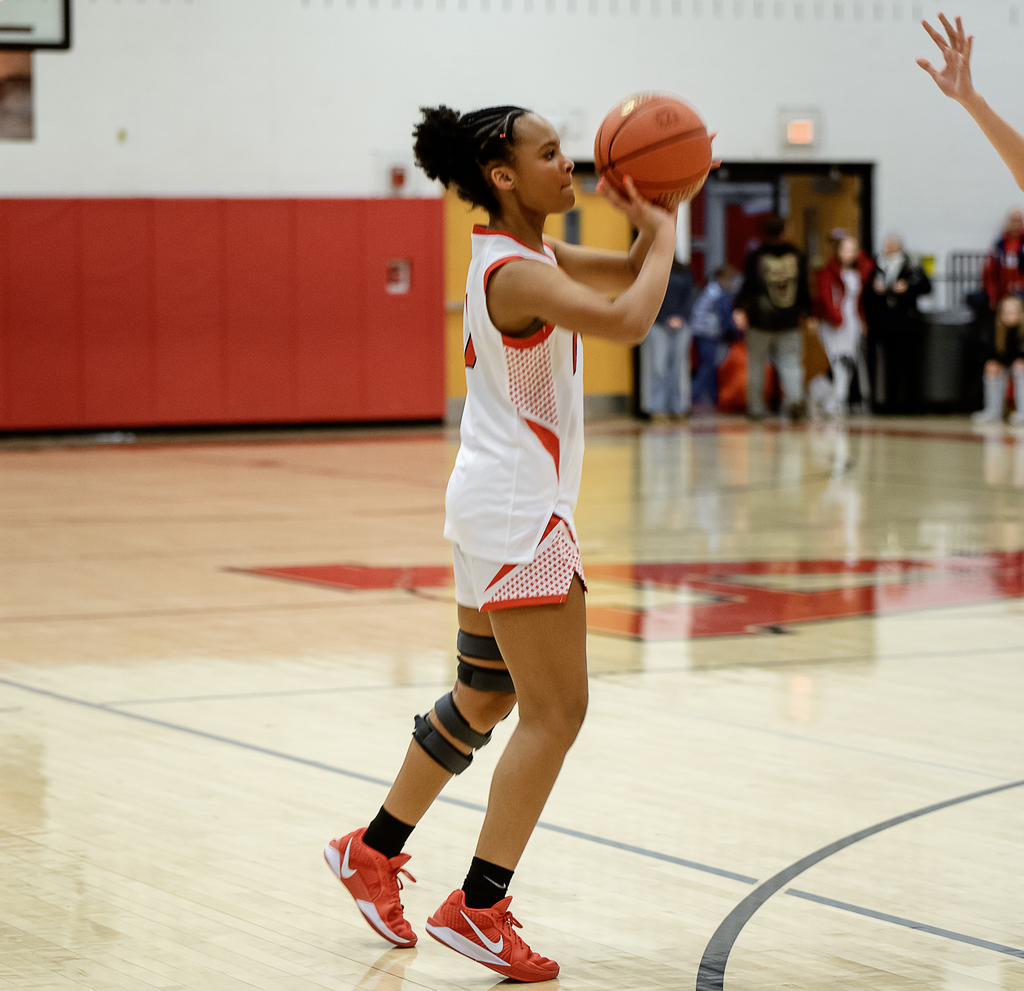 Afton player with the ball
