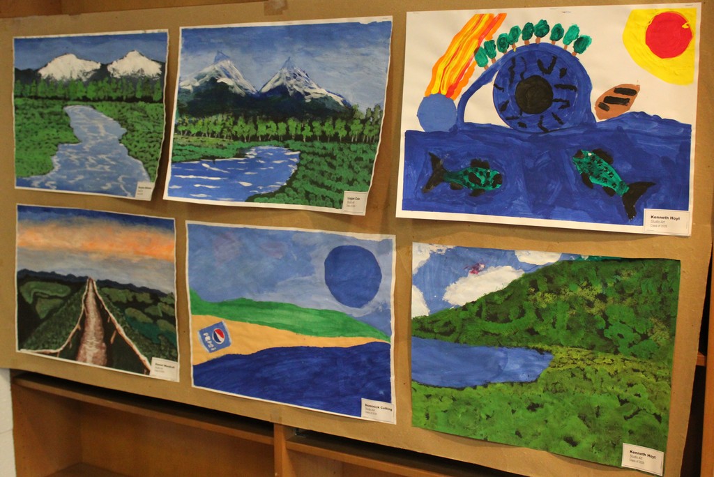Student landscape art