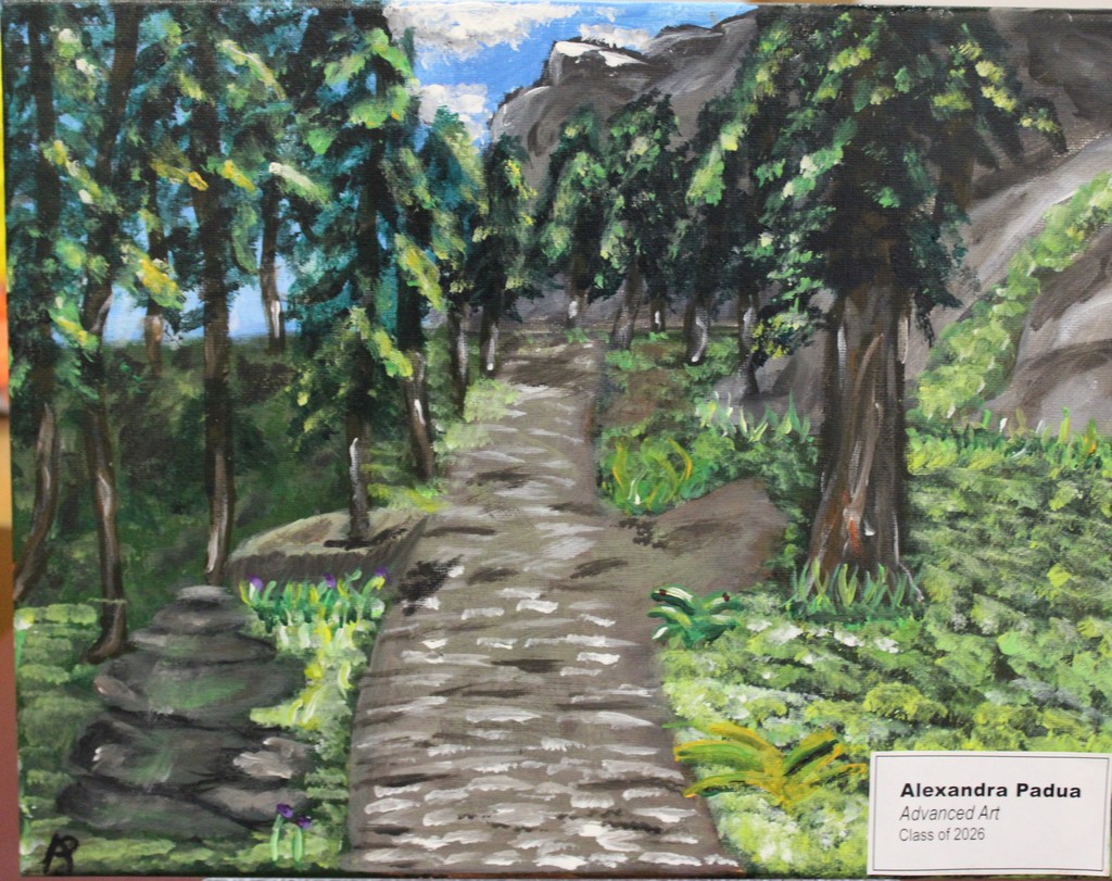 Student landscape artwork