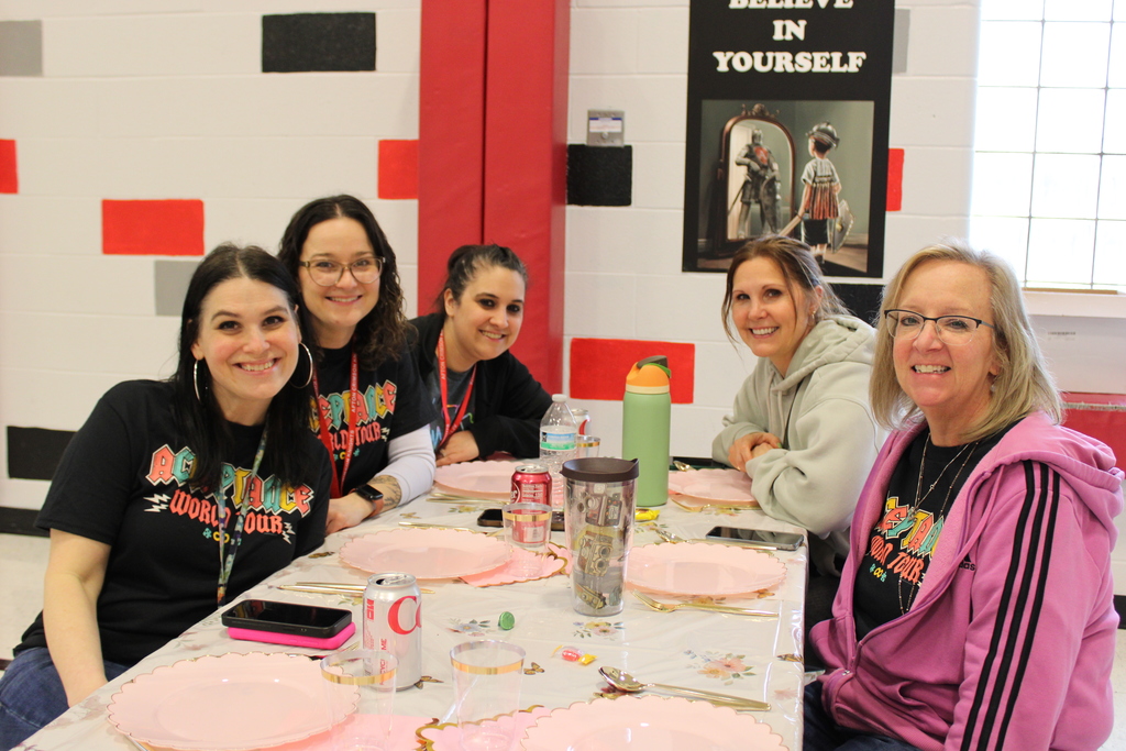 Staff at dinner photo