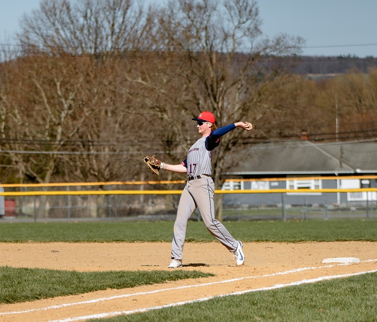 player throwing the ball