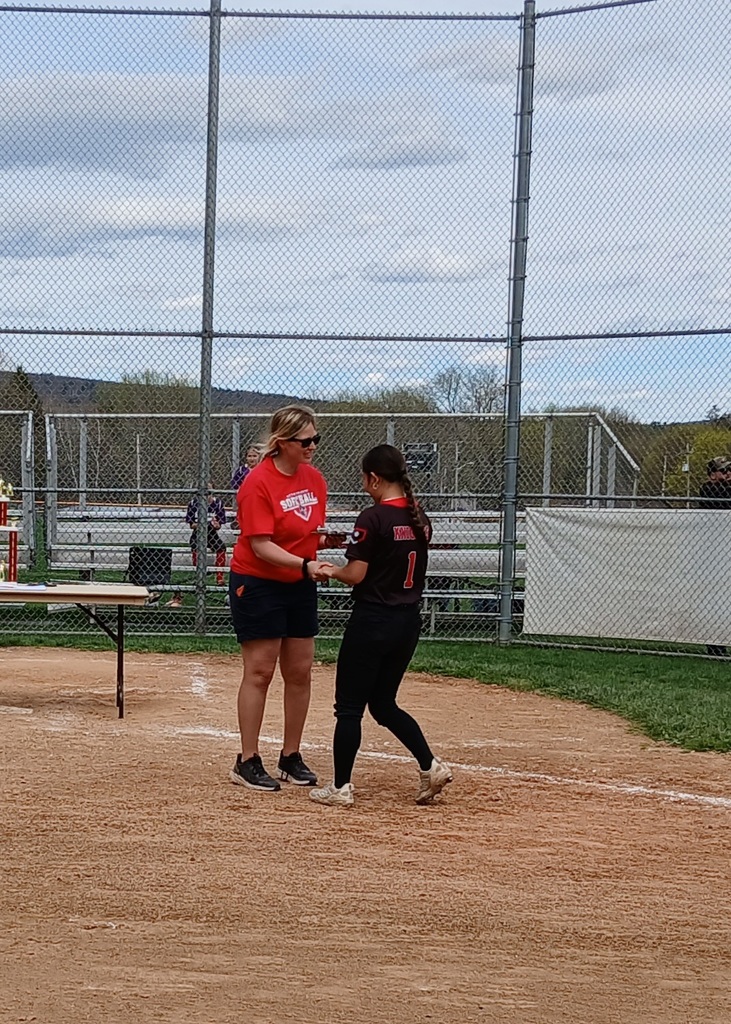 Emilie Hopkins receiving recognition