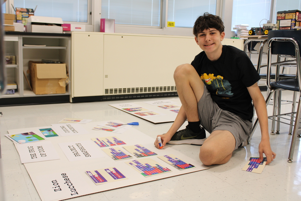 Student with coding project