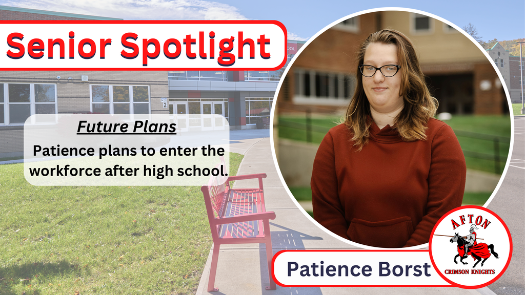 Patience Borst Patience plans to enter the workforce after high school
