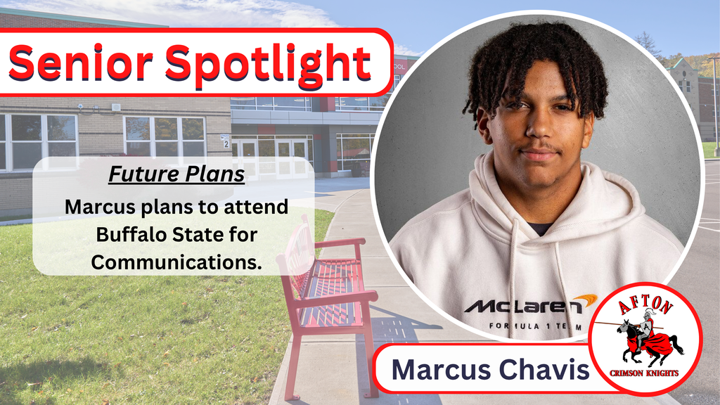 Marcus Chavis	Marcus plans to attend Buffalo State for Communications