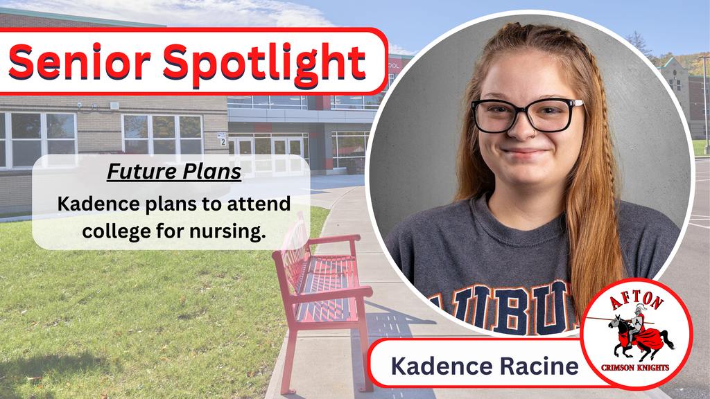 Kadence Racine Kadence plans to attend college for nursing
