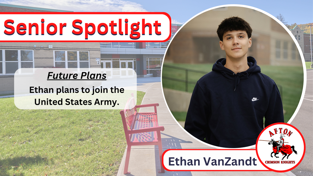 Ethan VanZandt Ethan plans to join the United States Army