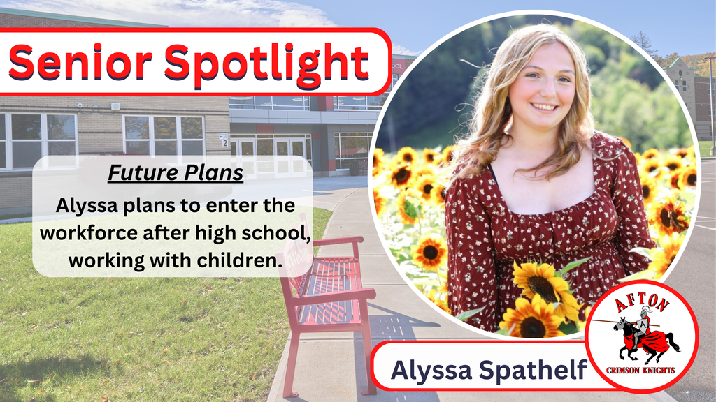 Alyssa Spathelf Alyssa plans to enter the workforce after high school, working with children