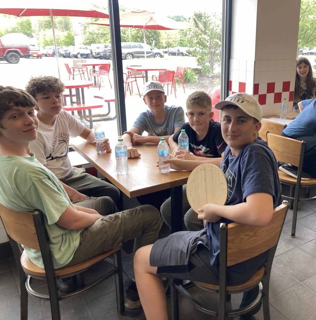 Students at 5 Guys