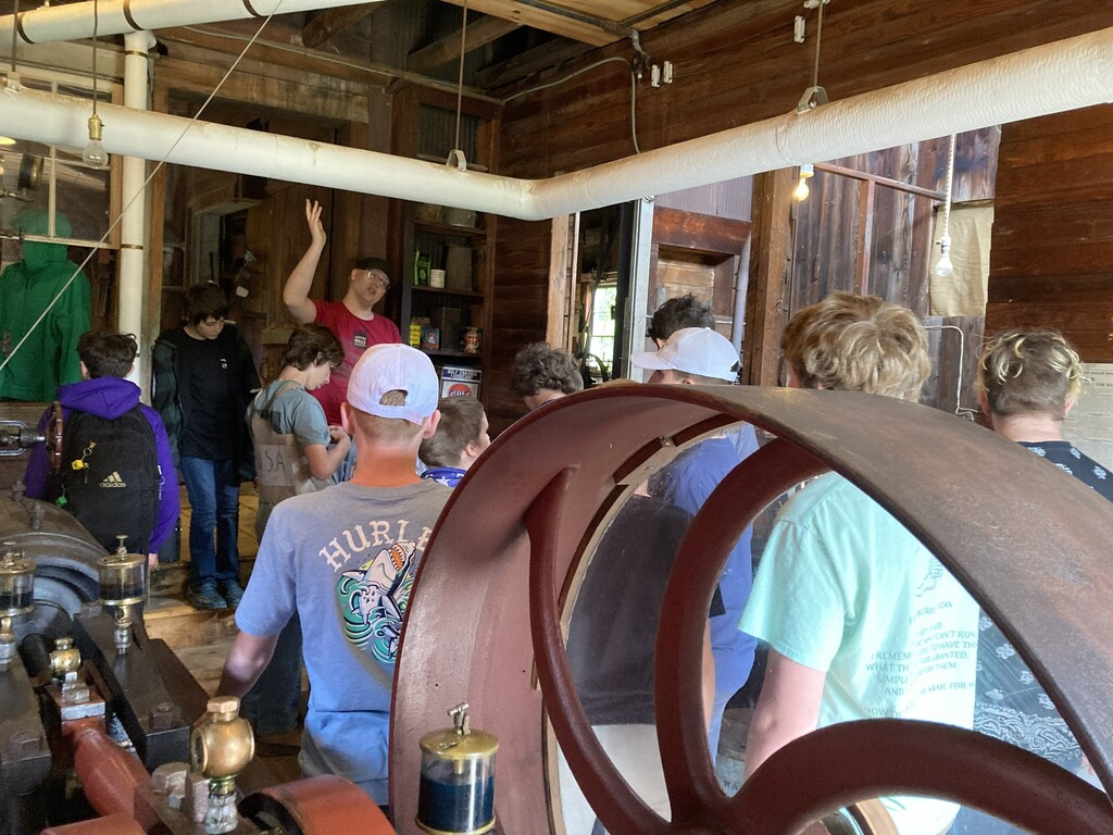 Afton students at the Mill