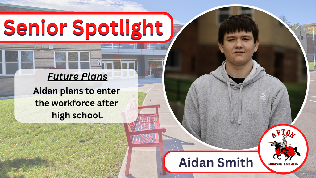 Aidan Smith Aidan plans to enter the workforce after high school