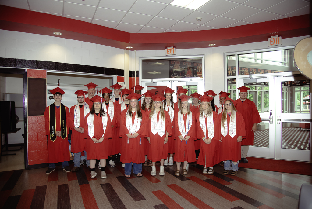 Seniors in hallway