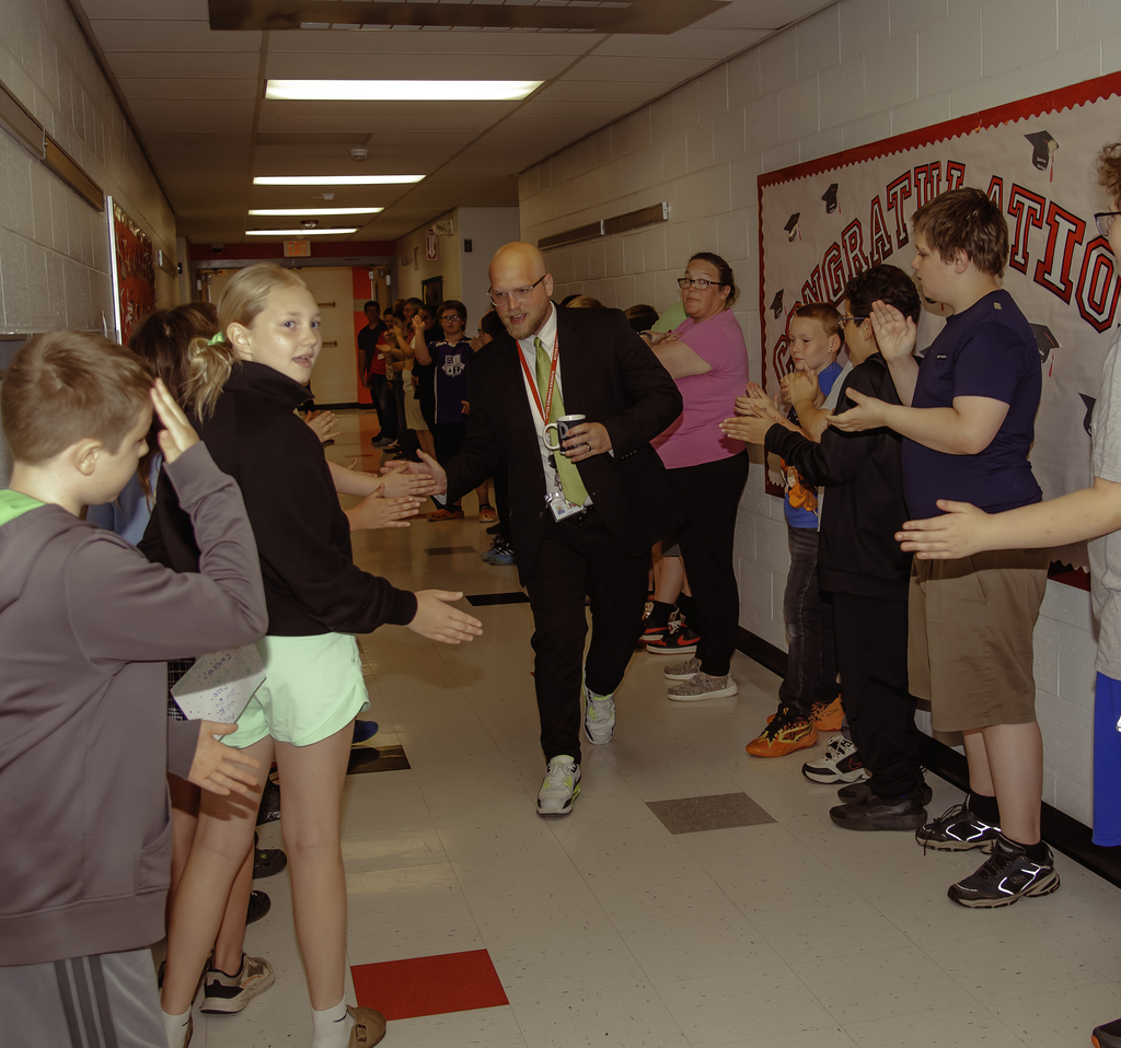 Mr. Carle in hallway