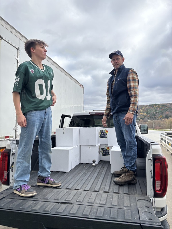 Student with board president
