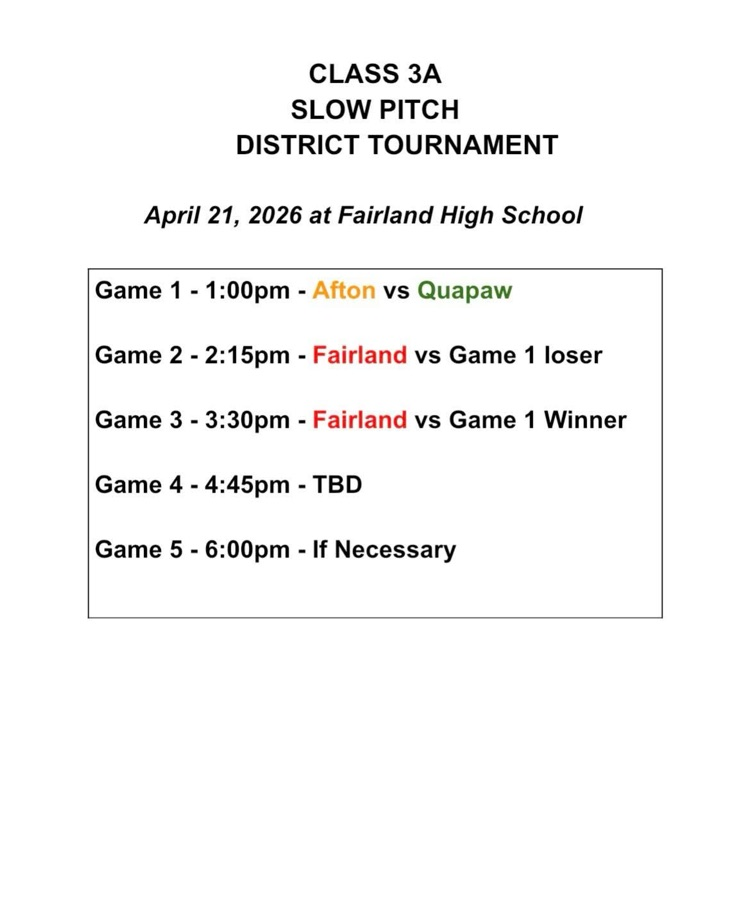 Slow Pitch Districts