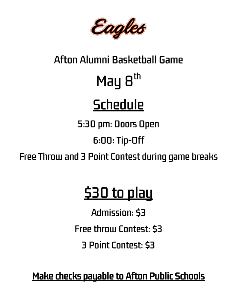 Alumni Game Schedule