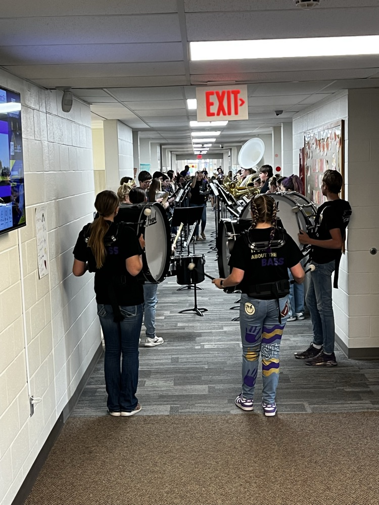 band in the hallway