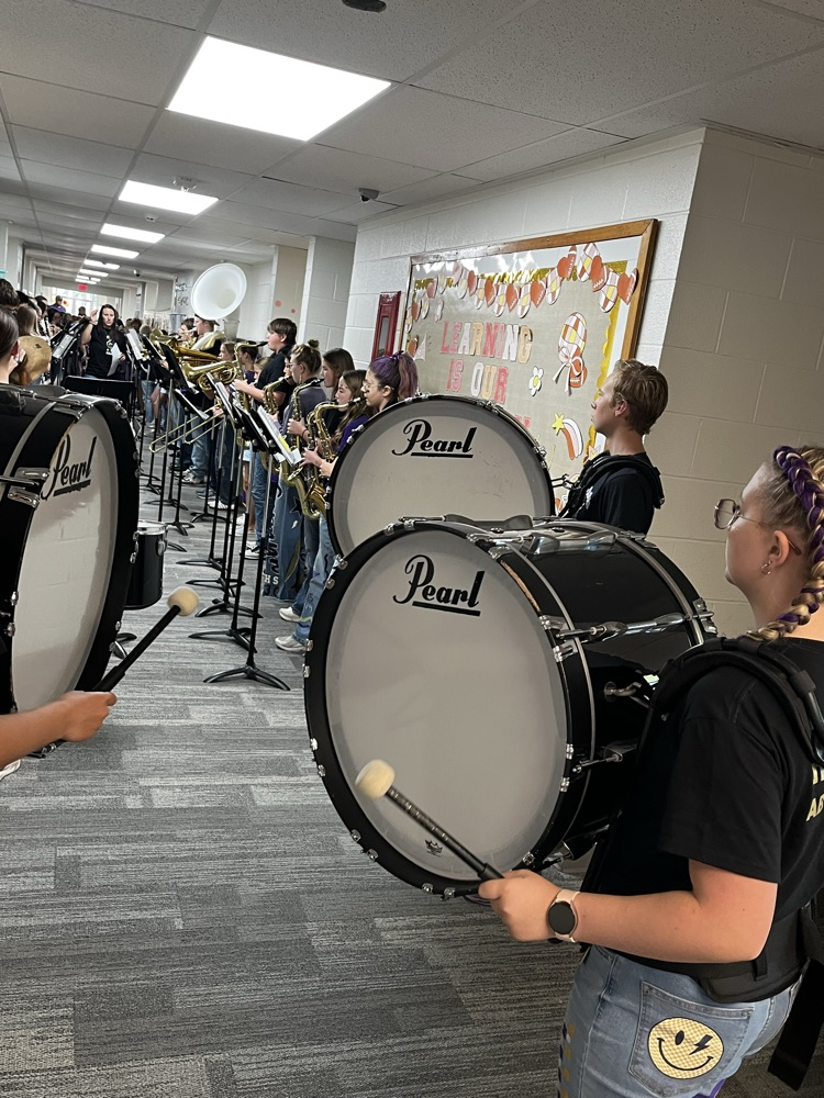 band in the hallway