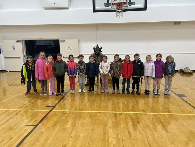 Thank you to the Onida Fire Department for taking time to come to school and share fire safety tips with the Second Graders