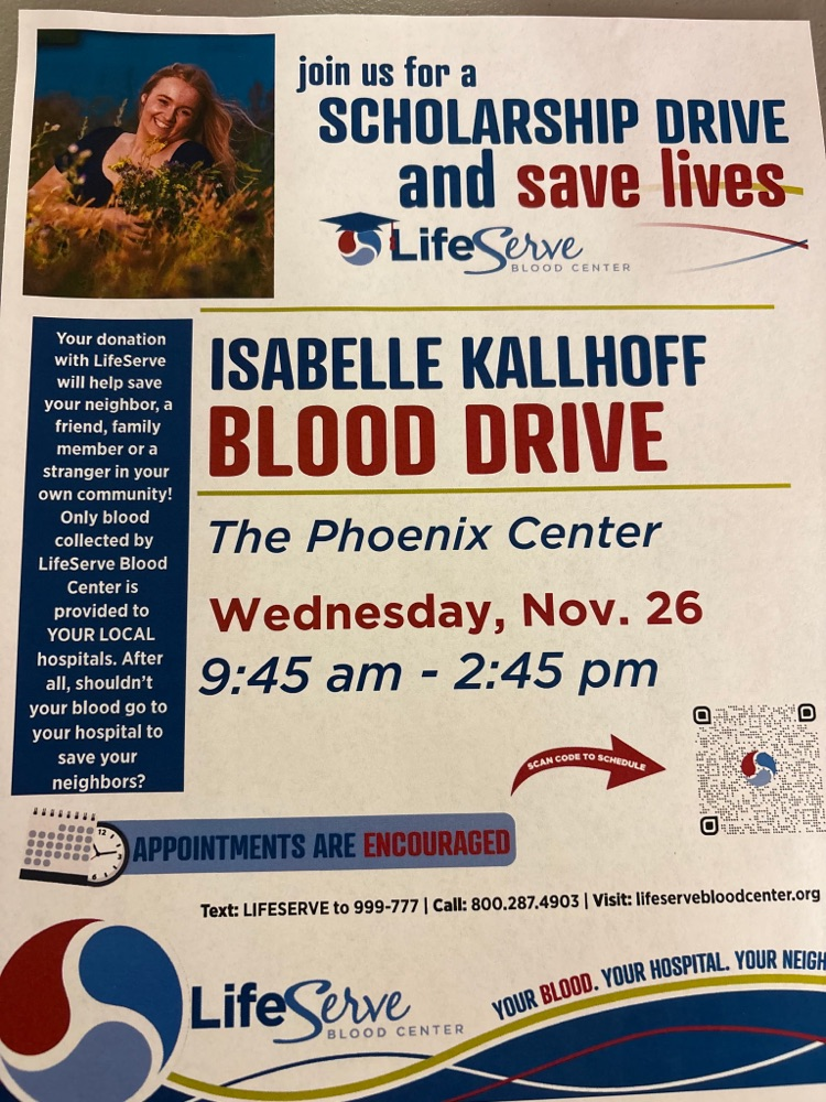 blood drive reminder flyer