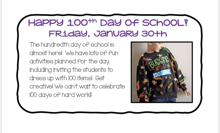 100th day flier