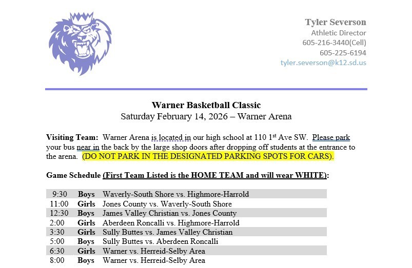 Warner Classic Match-Ups