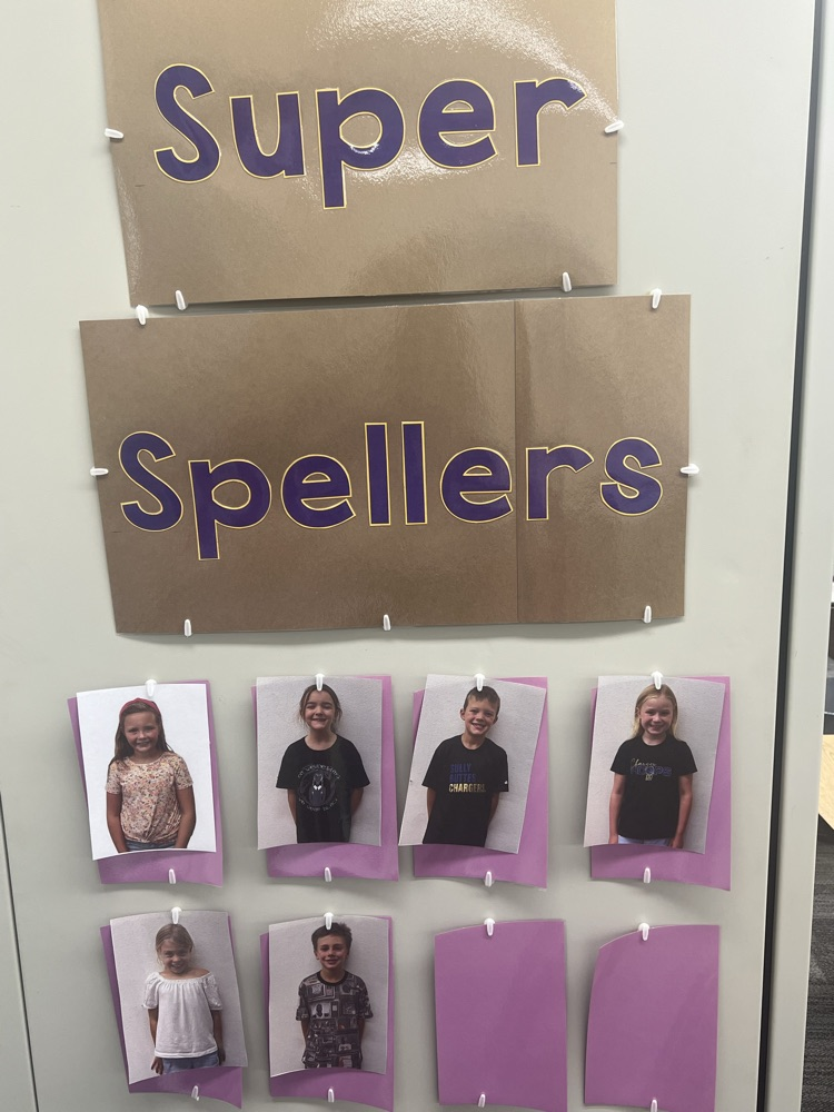 Second Grade Super Spellers of the week!   Nice job!
