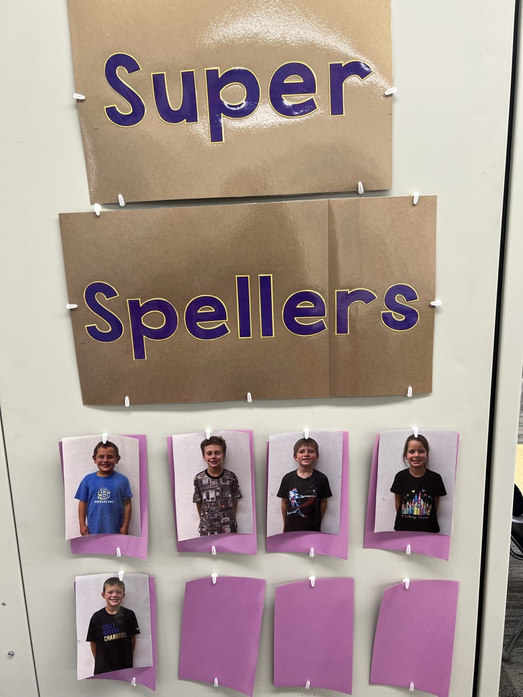 Second Grade Spellers of the week!