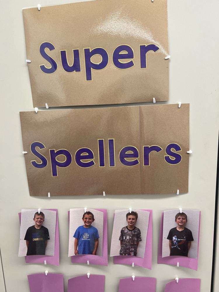Second Grade Super Spellers of the week!