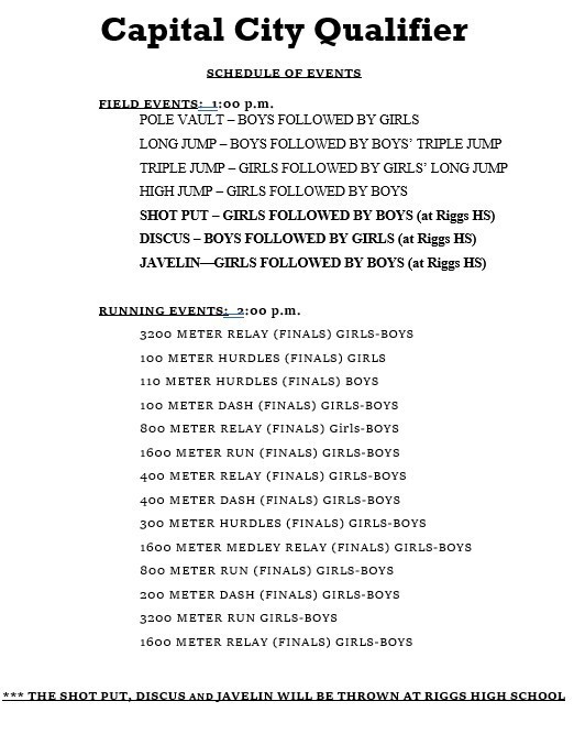 Order of Events