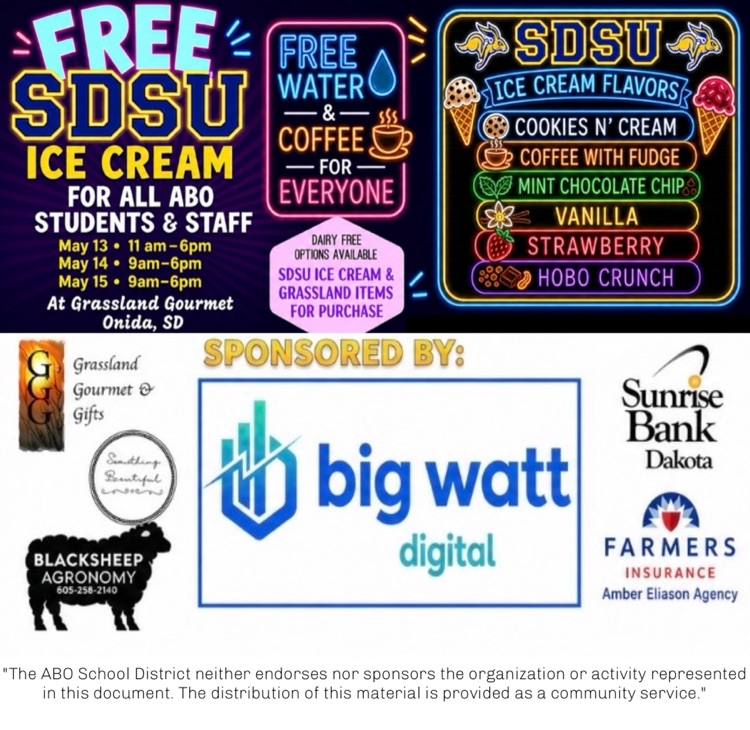 Free SDSU ice cream for staff and students